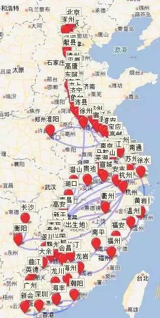 有人把李白杜甫一生的旅行足迹做成地图,忽然发现了不