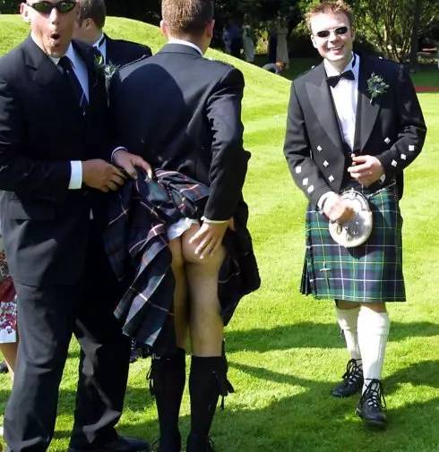 苏格兰男人们穿裙子一定不能穿内裤!why?