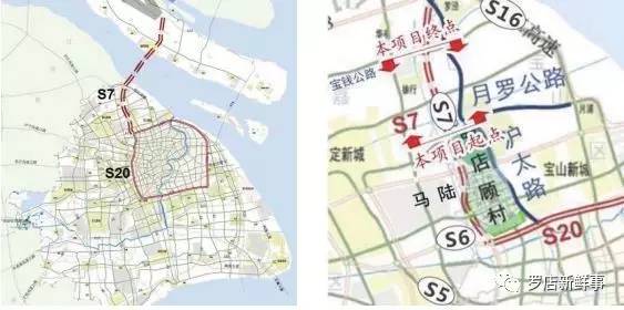 s7公路远期将与崇明越江西线,蕴川路,江苏省境内的沿江高速二期连接