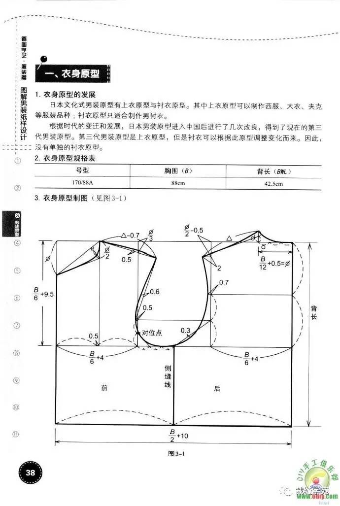 男装上衣原型制图戳我