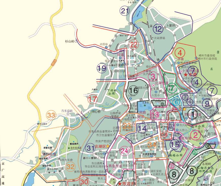 家长们,郴州市中心城区中学,小学规划图出炉