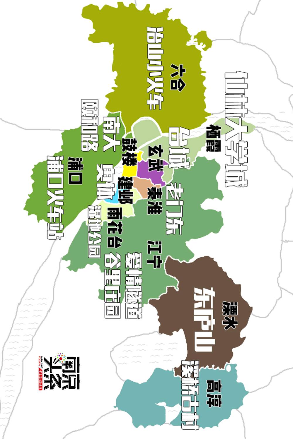 最南京|这几张南京地图,今天被刷屏了!