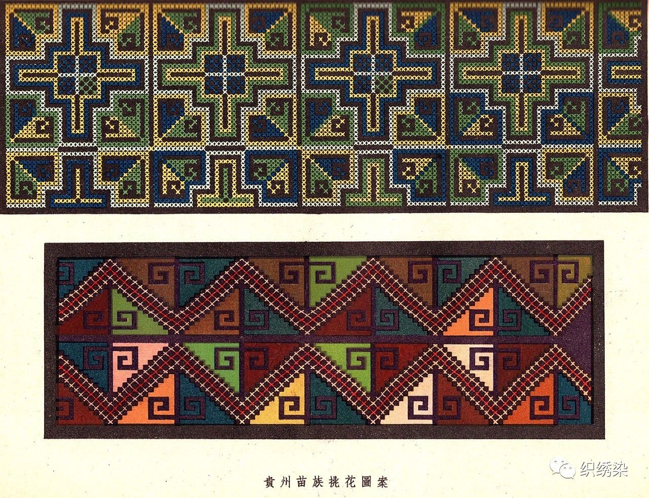西南少数民族图案集(苗/布依/羌/彝/傣等)-1954