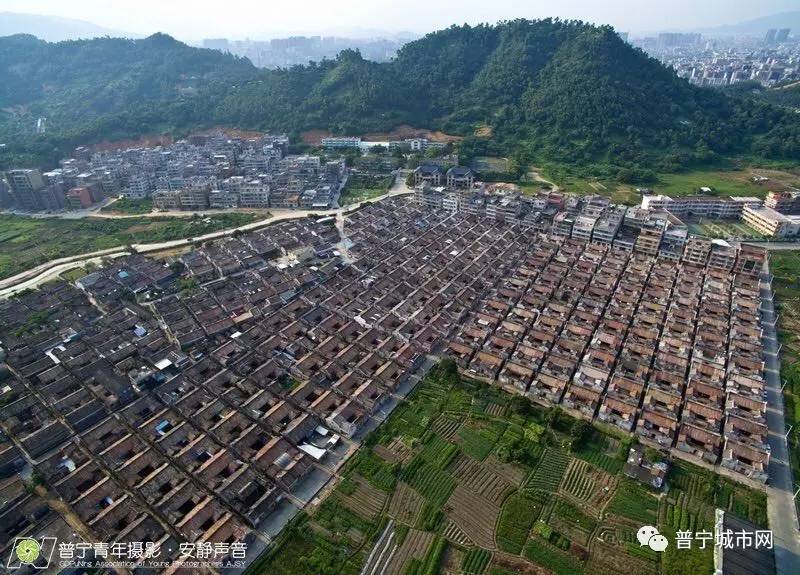 航拍普宁大南山街道陂沟村