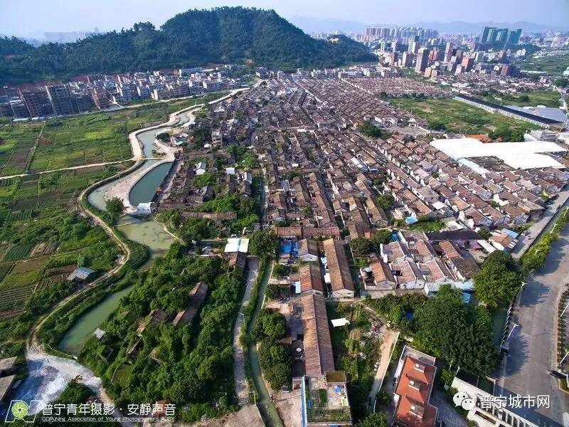 航拍普宁大南山街道陂沟村