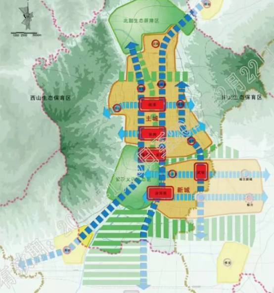 只针对太原市城市总体规划(2011-2020)中的"市域城镇体系规划"篇章