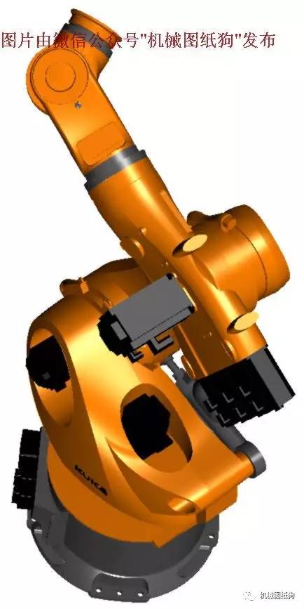 【机器人】库卡kr360工业机械手臂造型3d模型图纸 igs图片