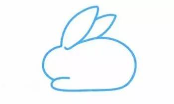 每日一画4步学会善良的小白兔简笔画小兔子乖乖