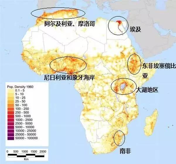 非洲人口分布_世界人口和民族 种族 分布图(2)