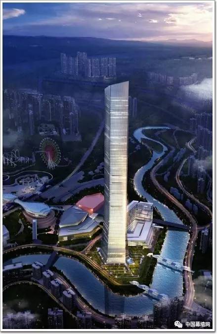 工程西南第一540米未来方舟兰花塔幕墙大楼筑在贵阳