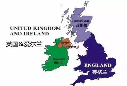 英格兰,苏格兰和威尔士在大不列颠岛上,所以说英国的全称是:大不列颠图片