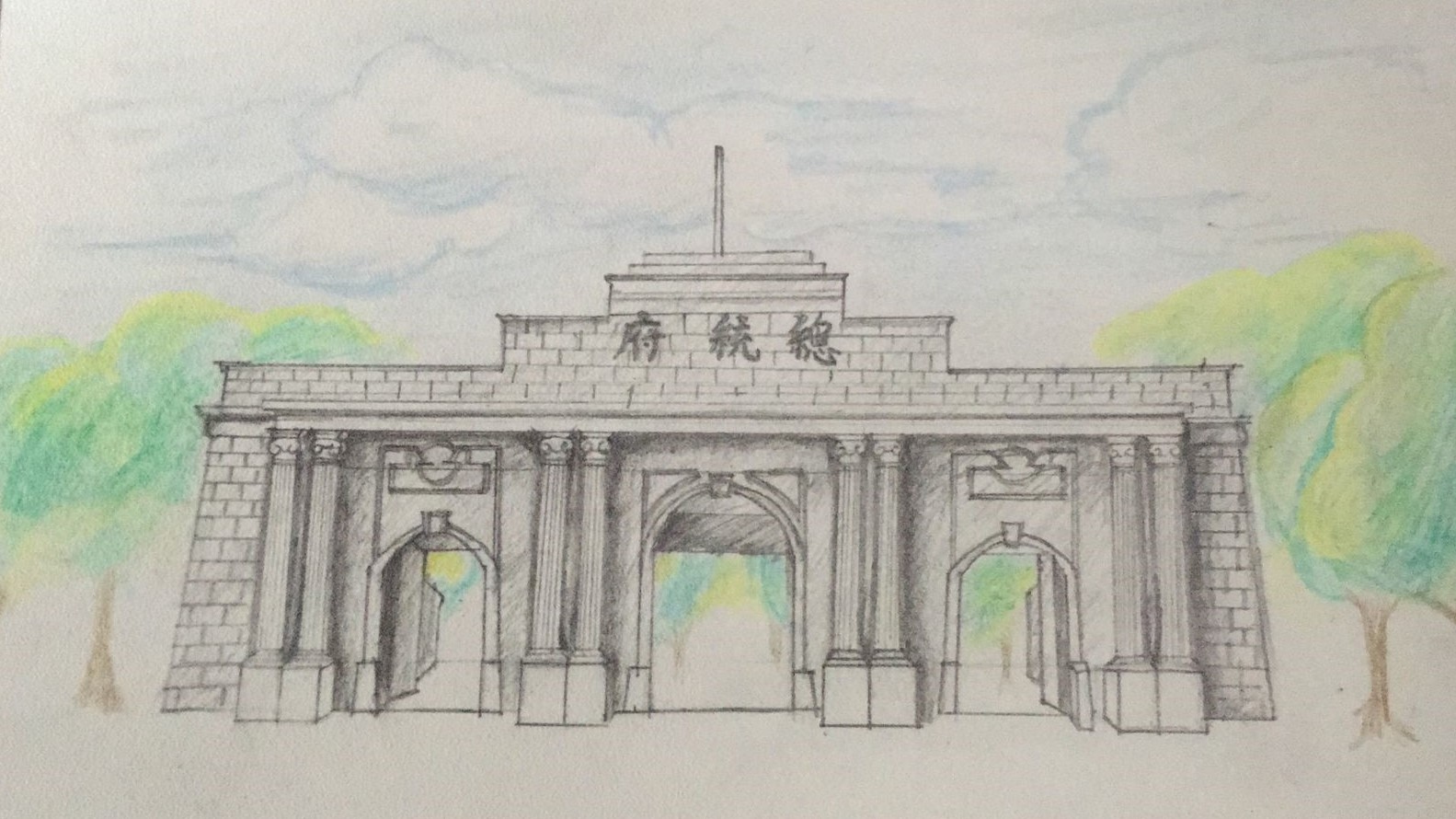 南京工程学院学子手绘民国建筑,用画笔留住文化