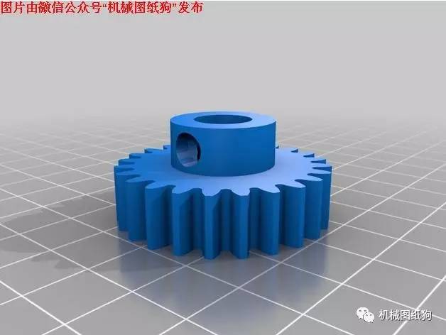 【3d打印】玩具齿轮传动行走机器人模型3d打印图纸