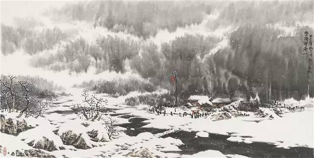 山水画雪景的画法