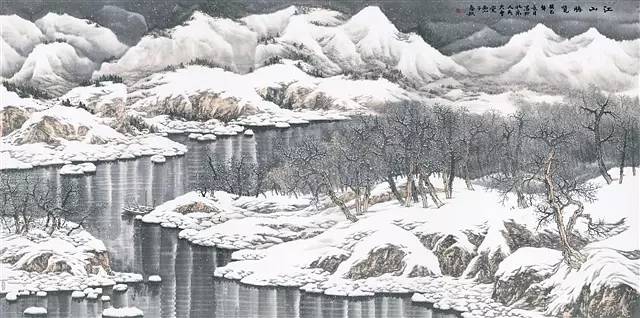 山水画雪景的画法