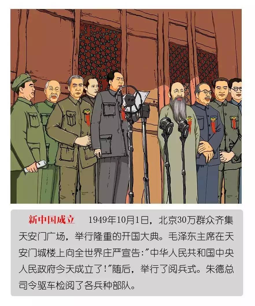 一组漫画告诉你人民解放军90年的光辉历史