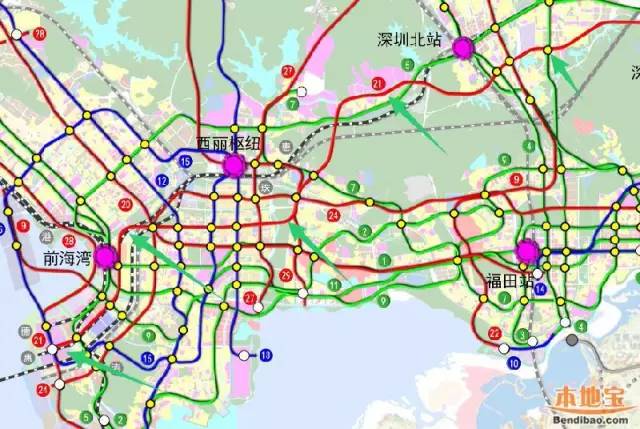 深圳地铁2线(也称前龙快线,南龙线),全长62.