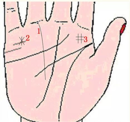 财运纹是指位于无名指下方的竖线.