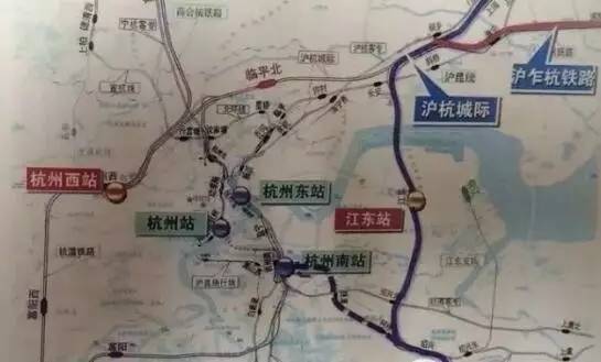 其次,按照规划要进萧山机场的是杭绍台二期,二期将从绍兴北站向北引入图片