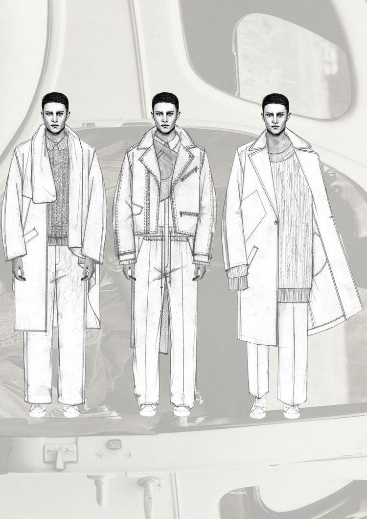 服装设计素材 | 5例男装设计手稿 时尚潮流第三波