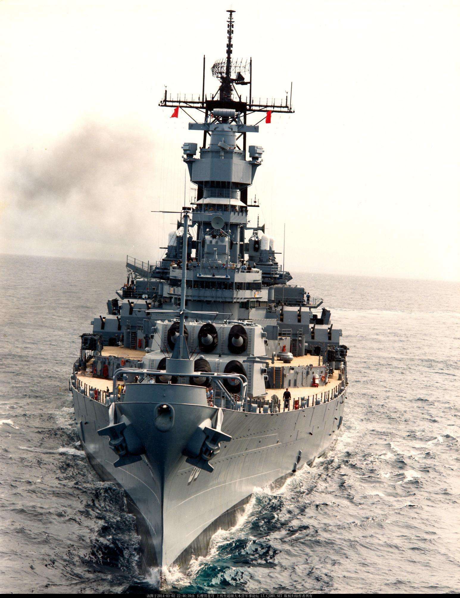 二战美国建造的最大吨位级战列舰:依阿华级