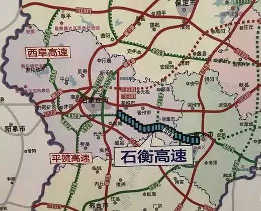 线路基本自石家庄东南向衡水划去的一条直线,全长约82.