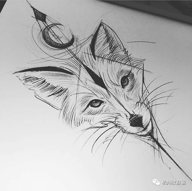 tattoo纹身素材狐狸