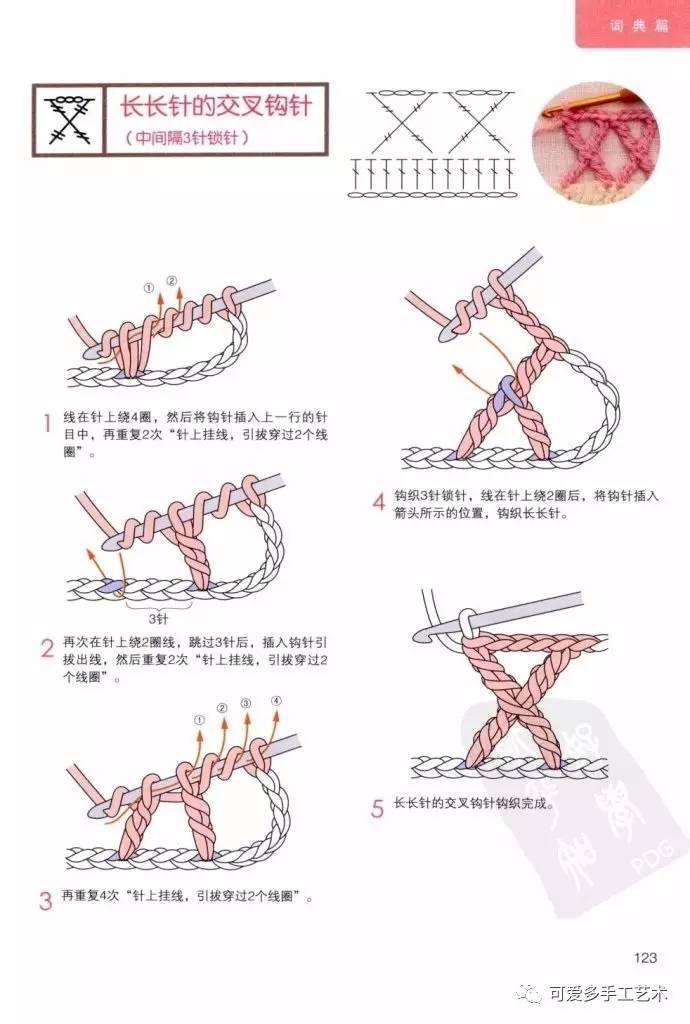 超全钩针基础针法图解教程不会钩针的新手一看就能学会果断收藏