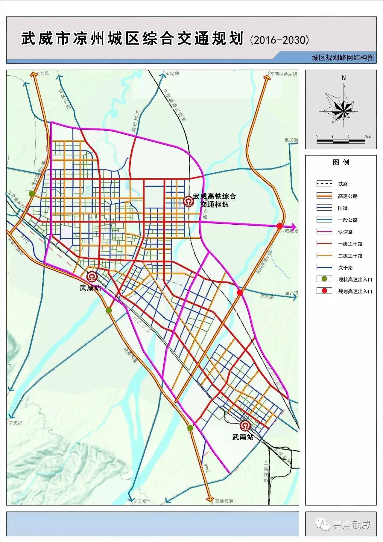 武威市凉州城区综合交通规划(2016-2030)》规划