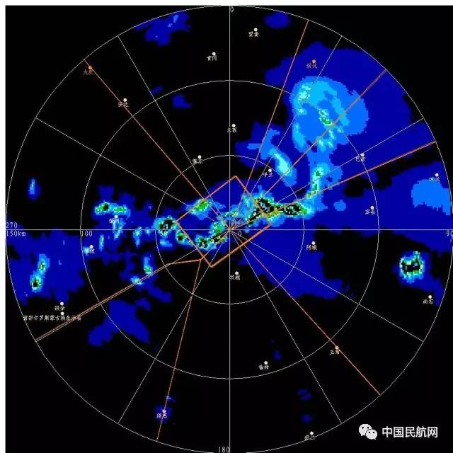 图说航空气象雷达回波