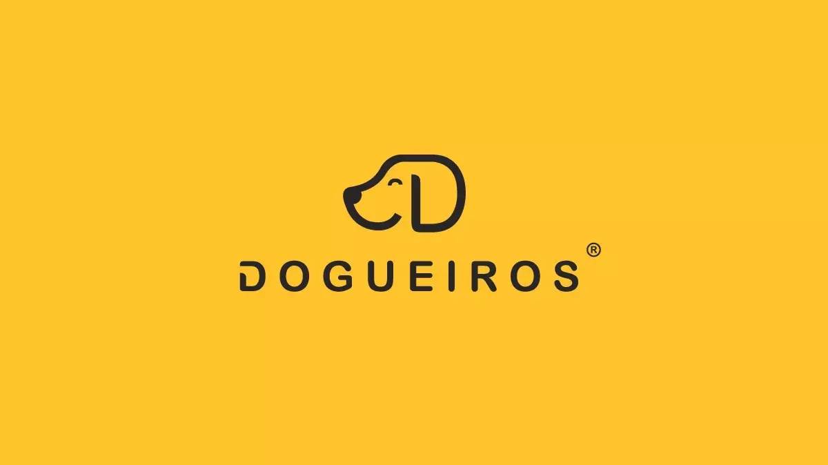 dogueiros 是一个针对宠物爱好者开发的交流平台,品牌 logo 使用极简