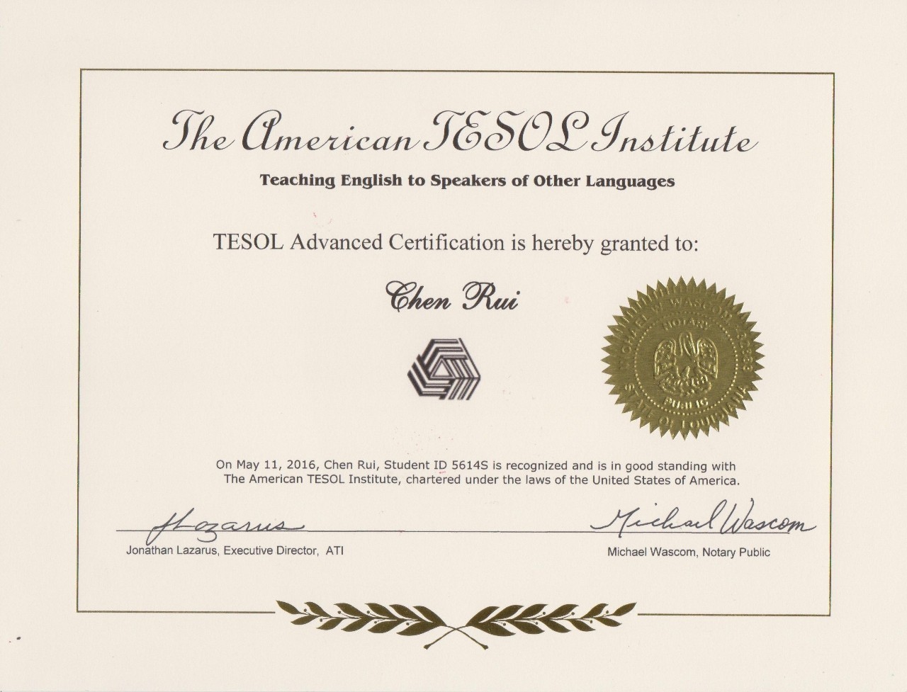 温州大学美国TESOL 国际英语教师资格证课程招生中 