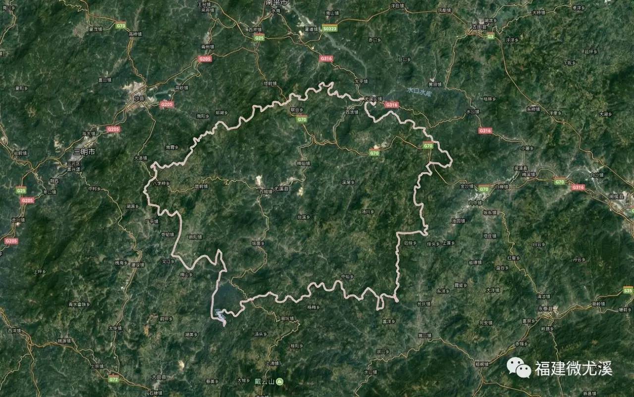 小编整理了尤溪各镇的卫星地图. 快来找找看你的家在哪里!图片