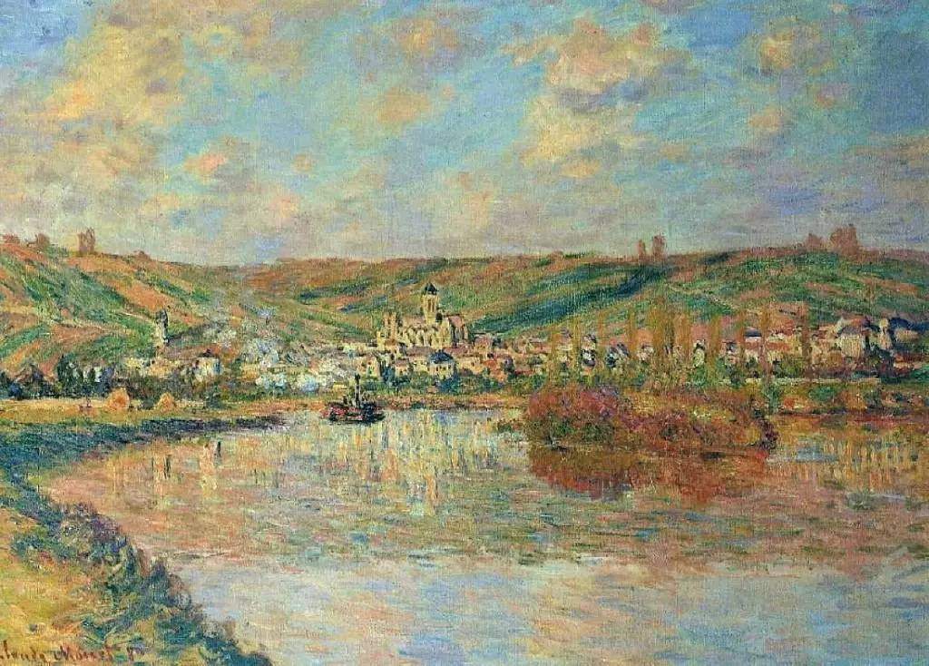 维特伊小镇的四季 艺术家 莫奈 claude monet