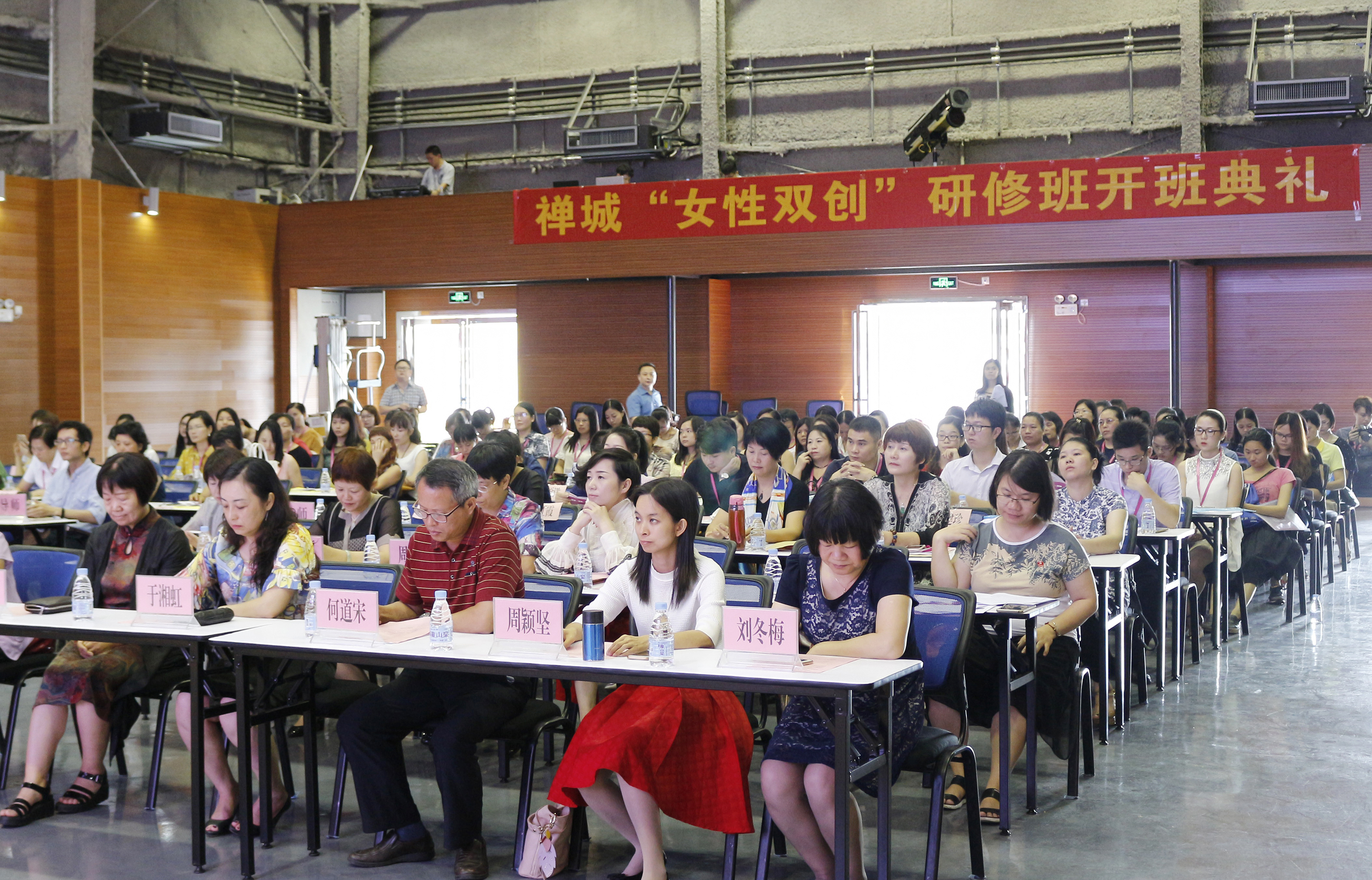 湘虹,区经济和科技促进局副局长陈娴,区女企业家协会常务副会长彭要明