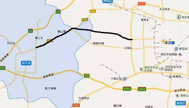 3 项目起自 京赞公路与张石高速顺平连接线交叉处(即顺平东环,向