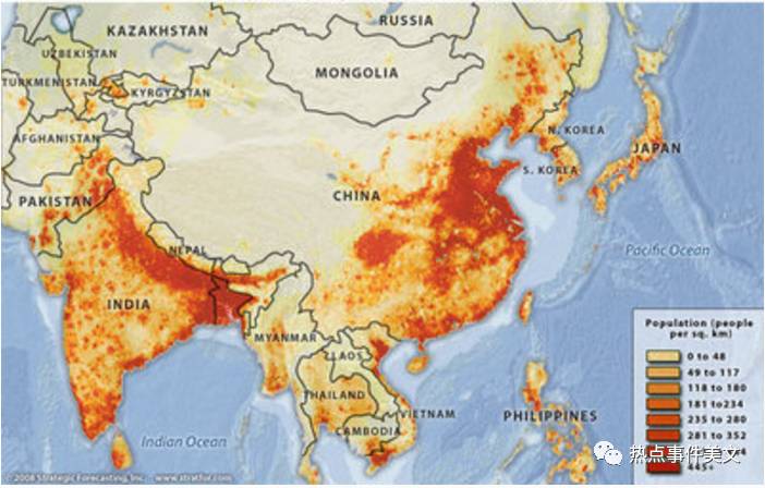 印度人口密度图_为什么印度的人口密度是内陆大而其他国家是沿海大呢