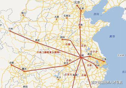 走宁西铁路和沪陕高速沿线,东起南京,途合肥,六安,信阳,南阳,商洛