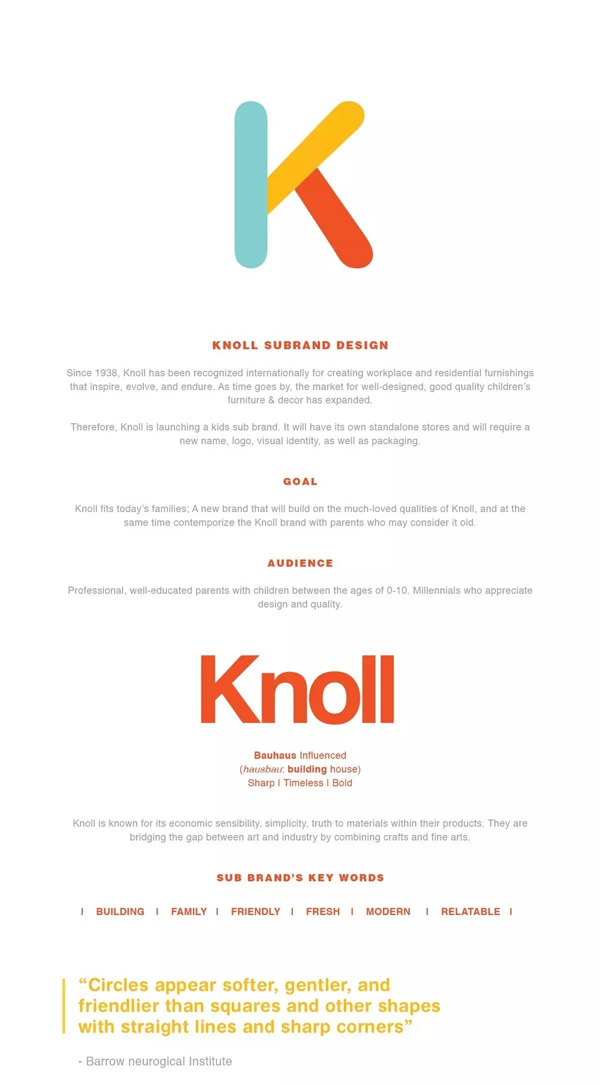 kindl by knoll儿童家具品牌设计