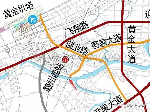 2016年赣州市政府工作报告中提到"推进蓉江新区跨江桥梁,红旗大桥,南