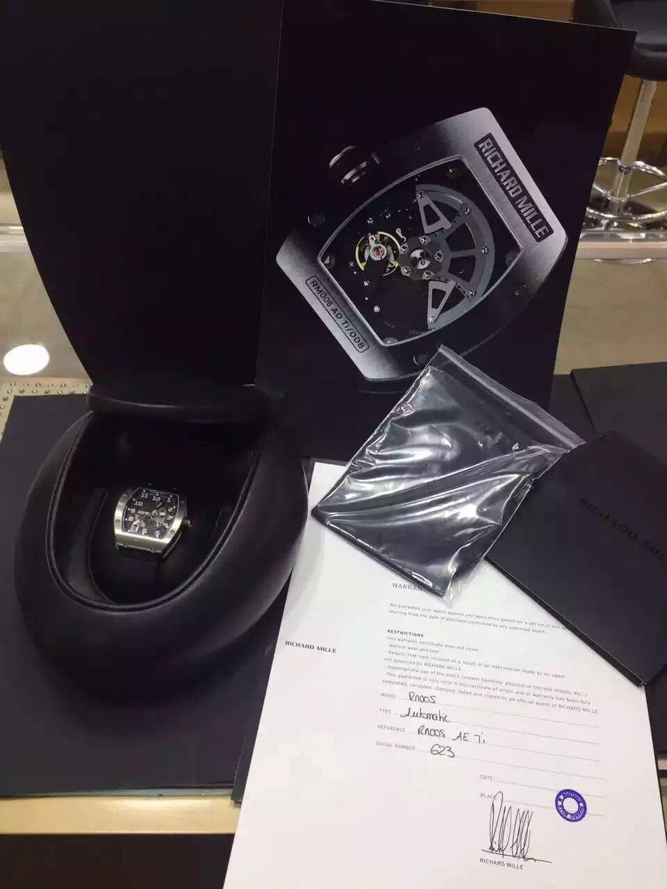 理查德米勒richard mille rm005白金腕表