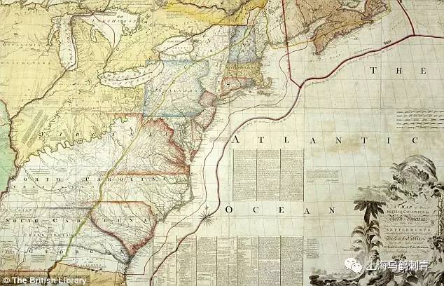 调停美国独立战争的地图 (1782-3)图片
