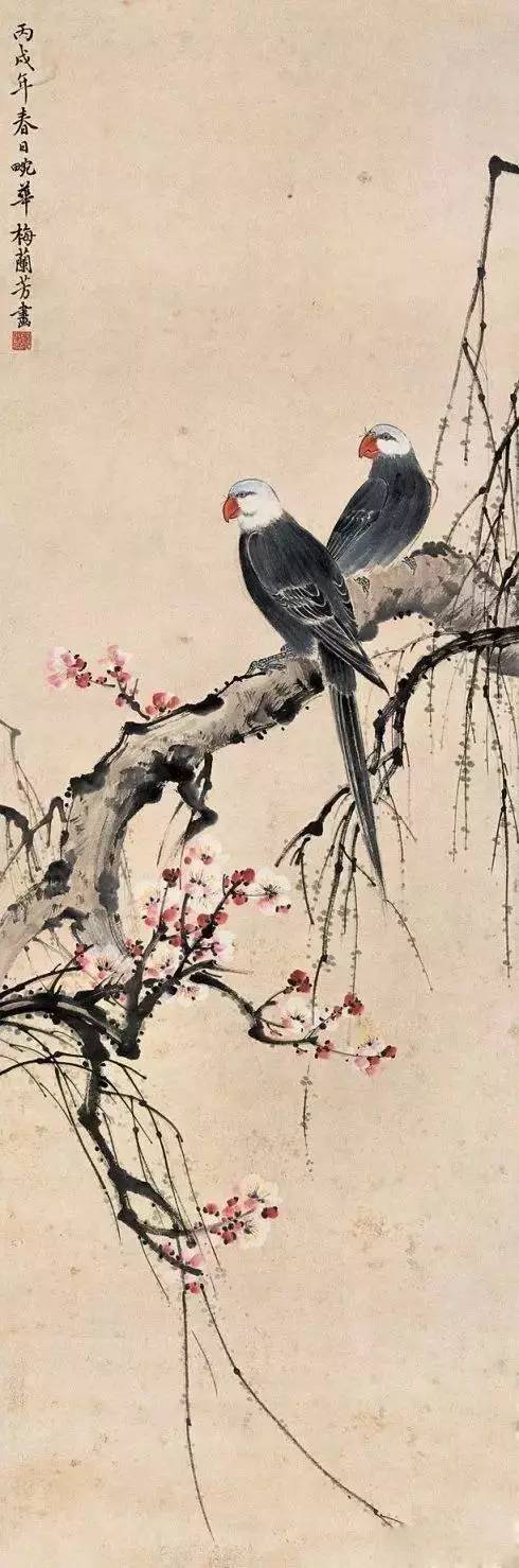 梅兰芳曾师从陈师曾,陈半丁,齐白石等诸位书画大家.