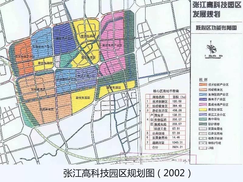 2002年12月,张江高科技园区扩容,规划面积增至42.66平方公里.