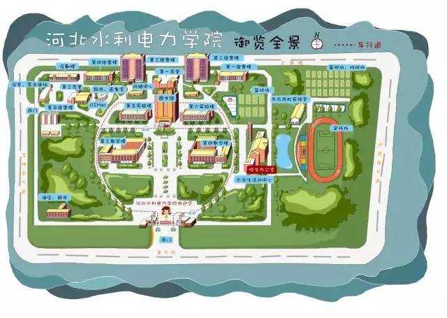 河北水利电力学院坐落于渤海之滨,大运河畔的沧州市,占地550余亩,是