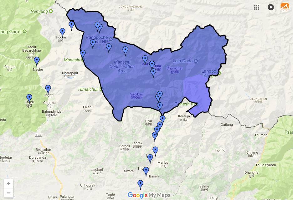 尼泊尔限制区域名单|徒步地图和所需许可证