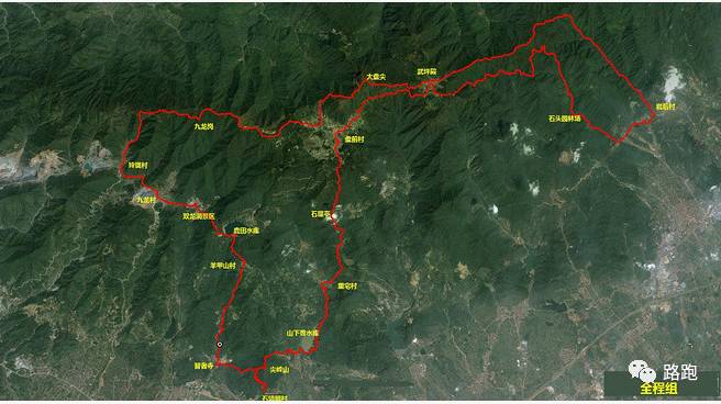 金兰古道—龙门尖三界碑—武平殿(cp4)—大盘尖—北山停机坪—九龙岗