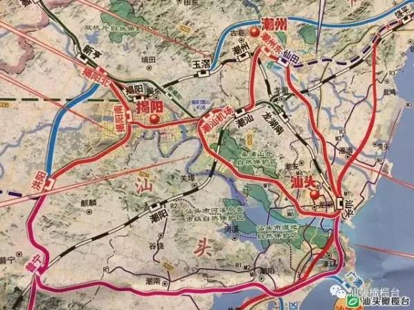 汕尾3个副中心城市加强了区域普宁惠来饶平以及潮汕高铁站