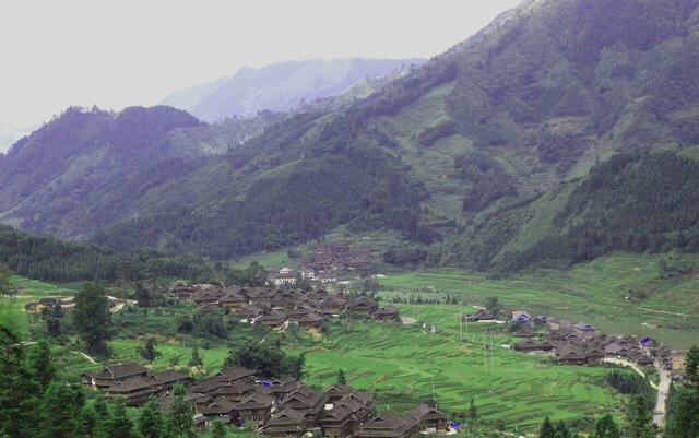 贵州省从江县刚边乡刚边村秋日美景