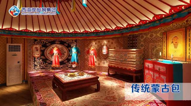 具有民族特色的床铺,内饰 让你梦回元朝 中国风 中国风主题蒙古包 以